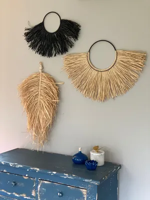 Raffia Wall Decor 