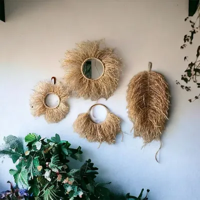 Raffia Wall Decor 