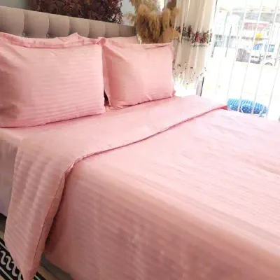 Striped Cotton Sateen Duvet Cover Set