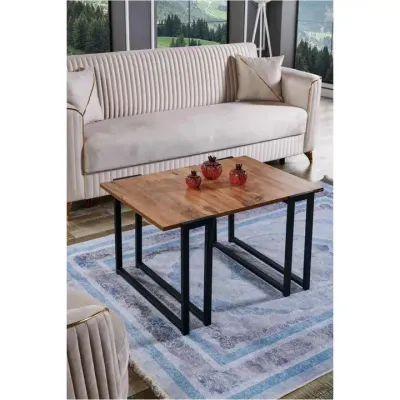 Coffee Table Metal Leged Pine Coffee Table Sofa Table Side Table Nesting Coffee Table Serving Table