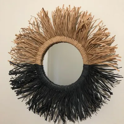 RAFFIA MIRROR