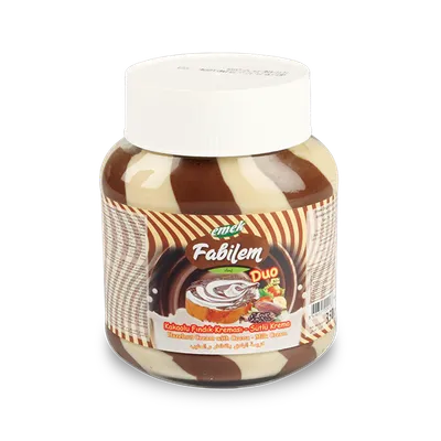 Fabilem Duo Cocoa and Milk Spread – Glass Jar