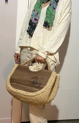 Crochet Top Handle Bag