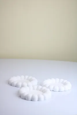 Concrete coaster ,  bubble model coaster 14 cm