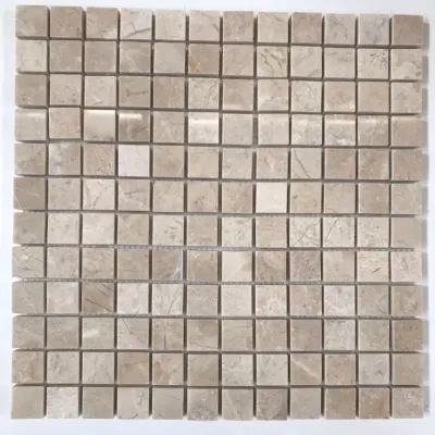 Mosaic Beige Marble Stone Hot Sale Pool Coping Luxury Turkish Manufacturer Craft Stone Slab Artistic