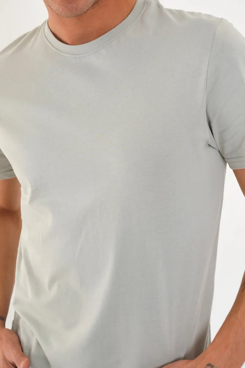 100% Cotton Slim Fit Crew Neck Basic T-Shirt — picture 4