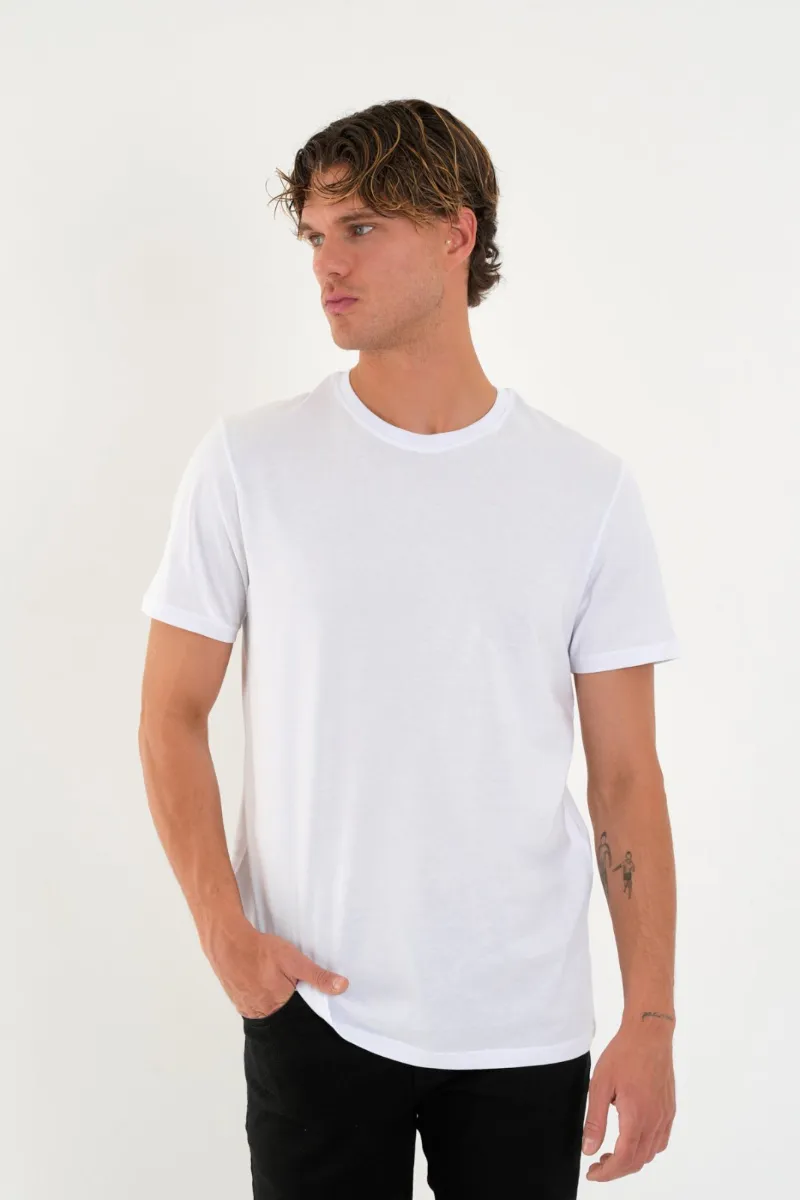 100% Cotton Slim Fit Crew Neck Basic T-Shirt — picture 6