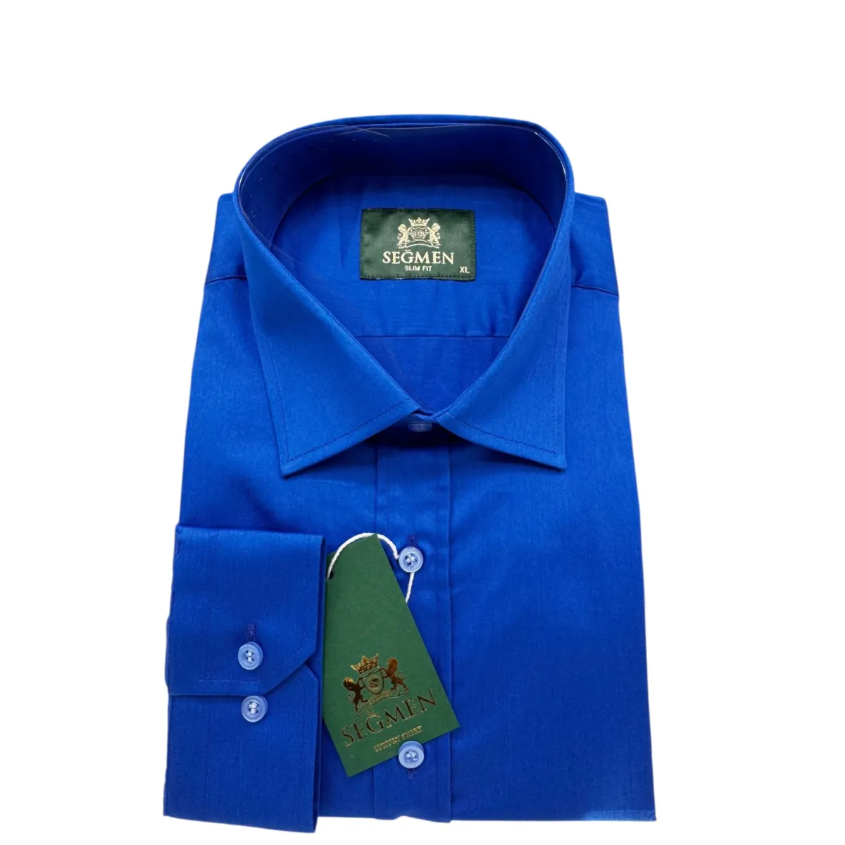 Men's Slim Fit Long Sleeve Shirt – Bright Solid Colours — picture 3