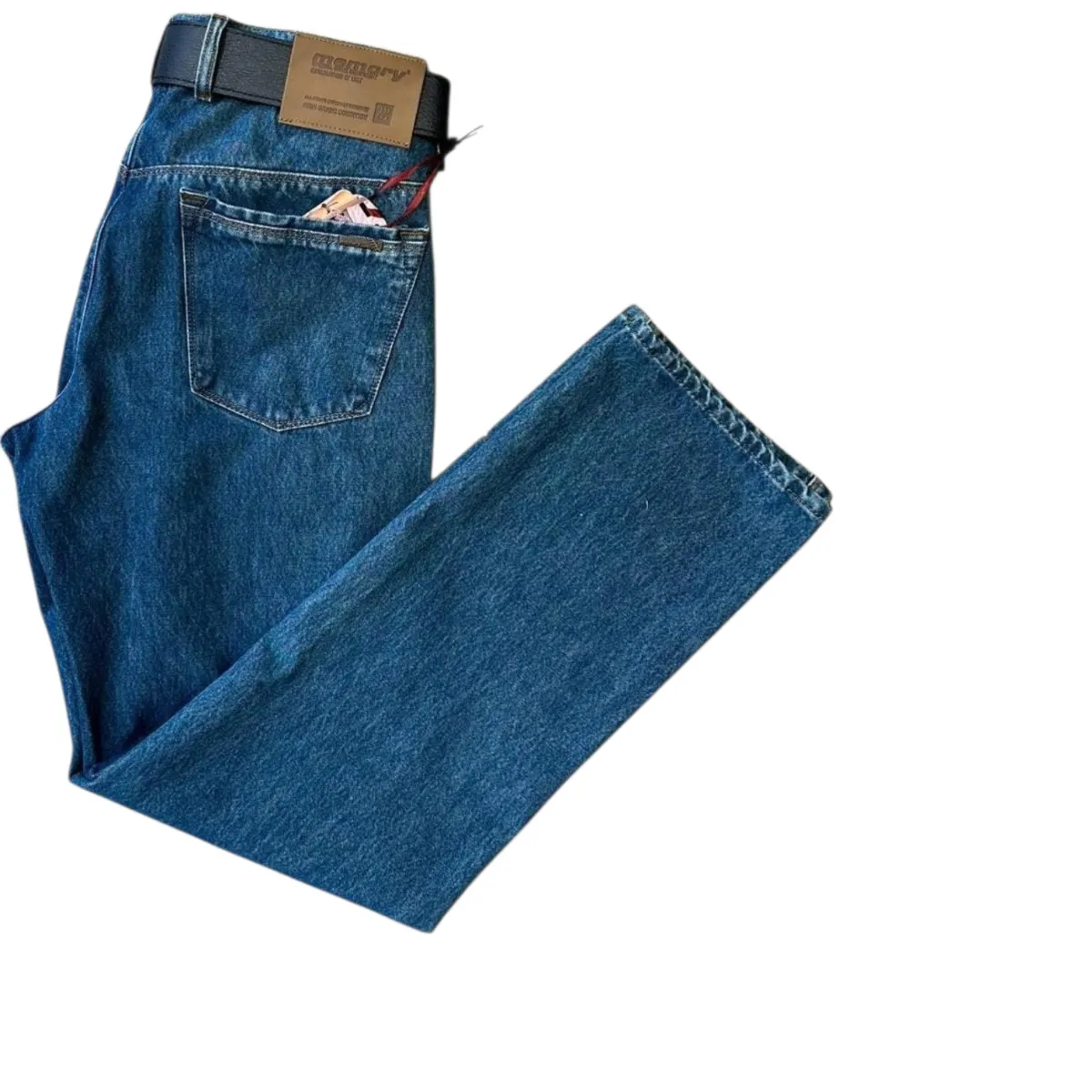 Men's Regular Fit Jeans – Dark and Mid Blue Wash — picture 4