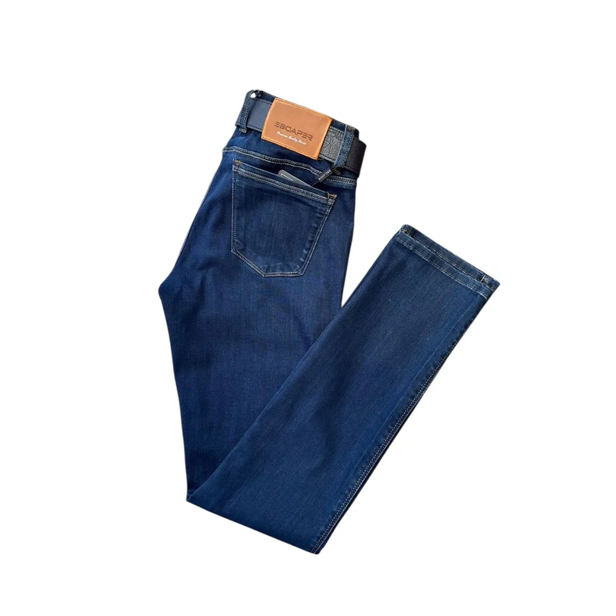 Men's Regular Fit Jeans – Dark and Mid Blue Wash — picture 5