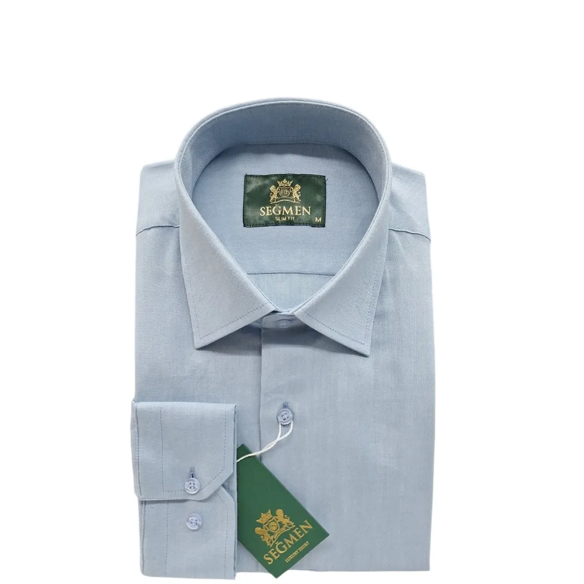 Cotton Slim Fit Long Sleeve Shirts — picture 6